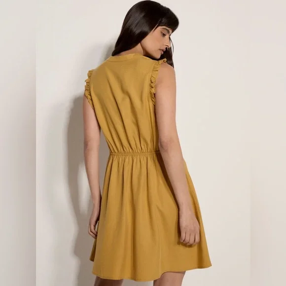 APRICOT 🍑 - Ruffle Button Down Dress - Picture 4 of 6